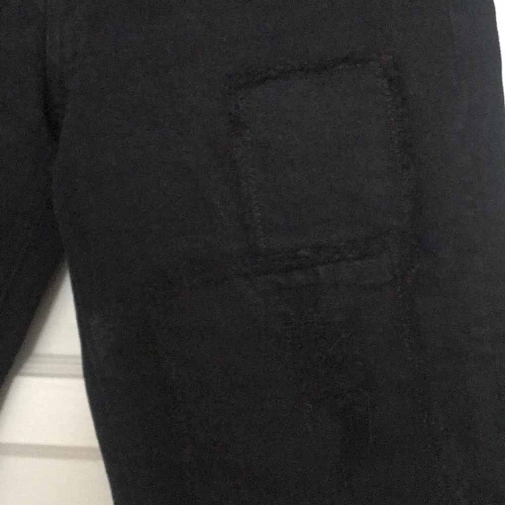 Black Jeans With Patchwork Detailing - image 6